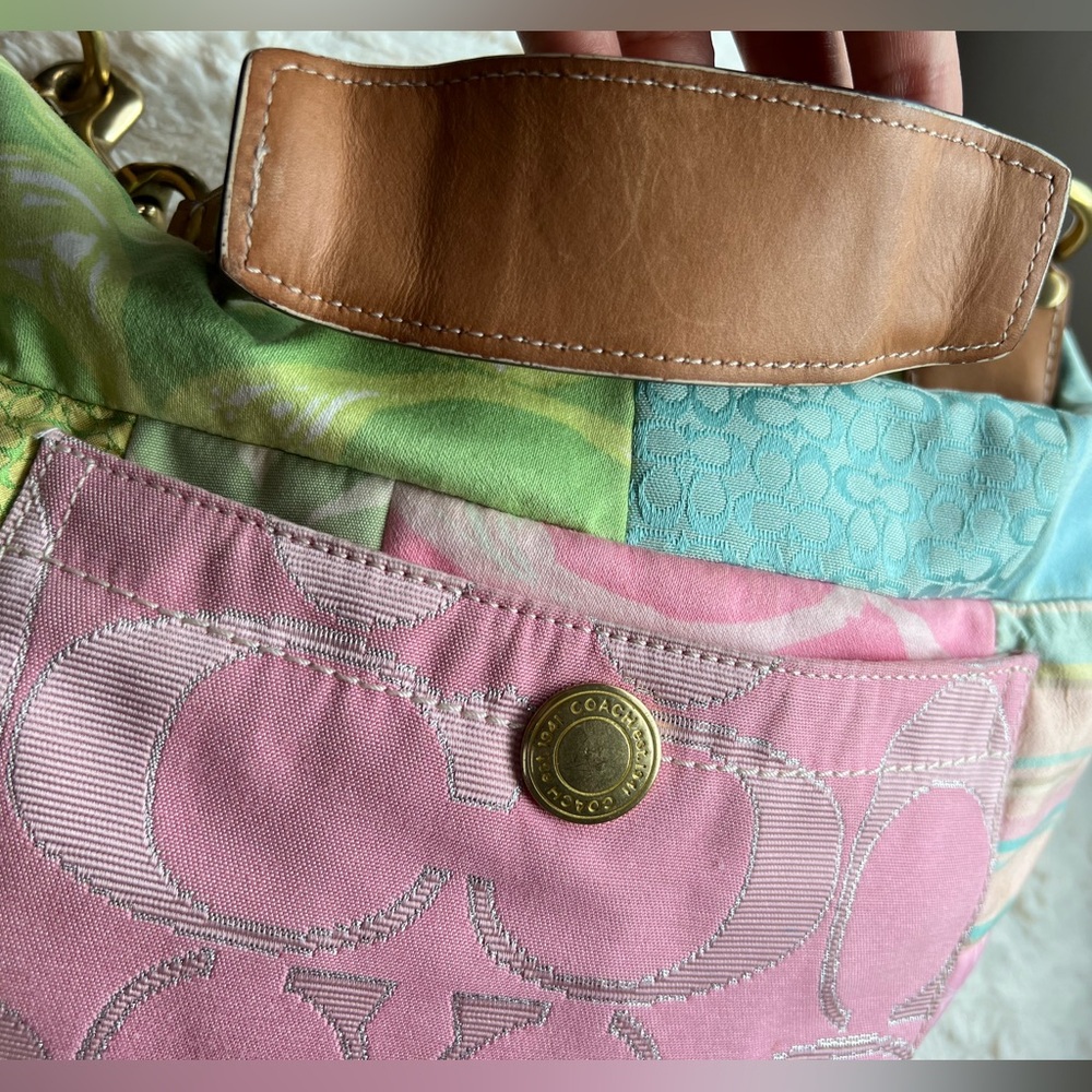 COACH Vintage Y2K multicolor Patchwork Bag – Pastel, Small & Chic - Picture 8 of 17